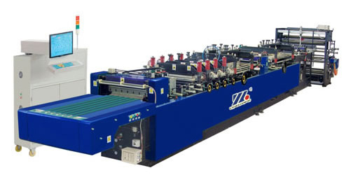 Machine de fabrication de sacs en plastique avec fermeture trilatérale